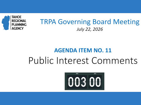 July 2026 TRPA meeting testimony