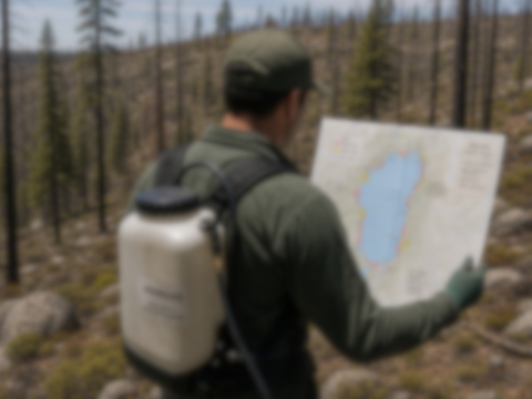 Potential Tahoe Glyphosate spray area map